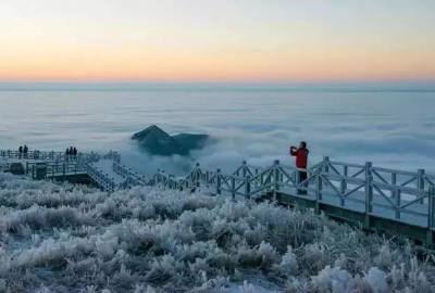 武功山大雪如约而至！最佳赏雪期来啦